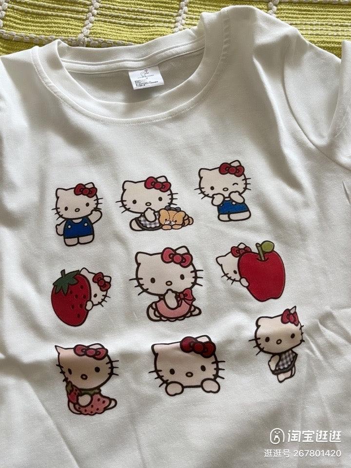 Kitty Expressions Crop Top Tee