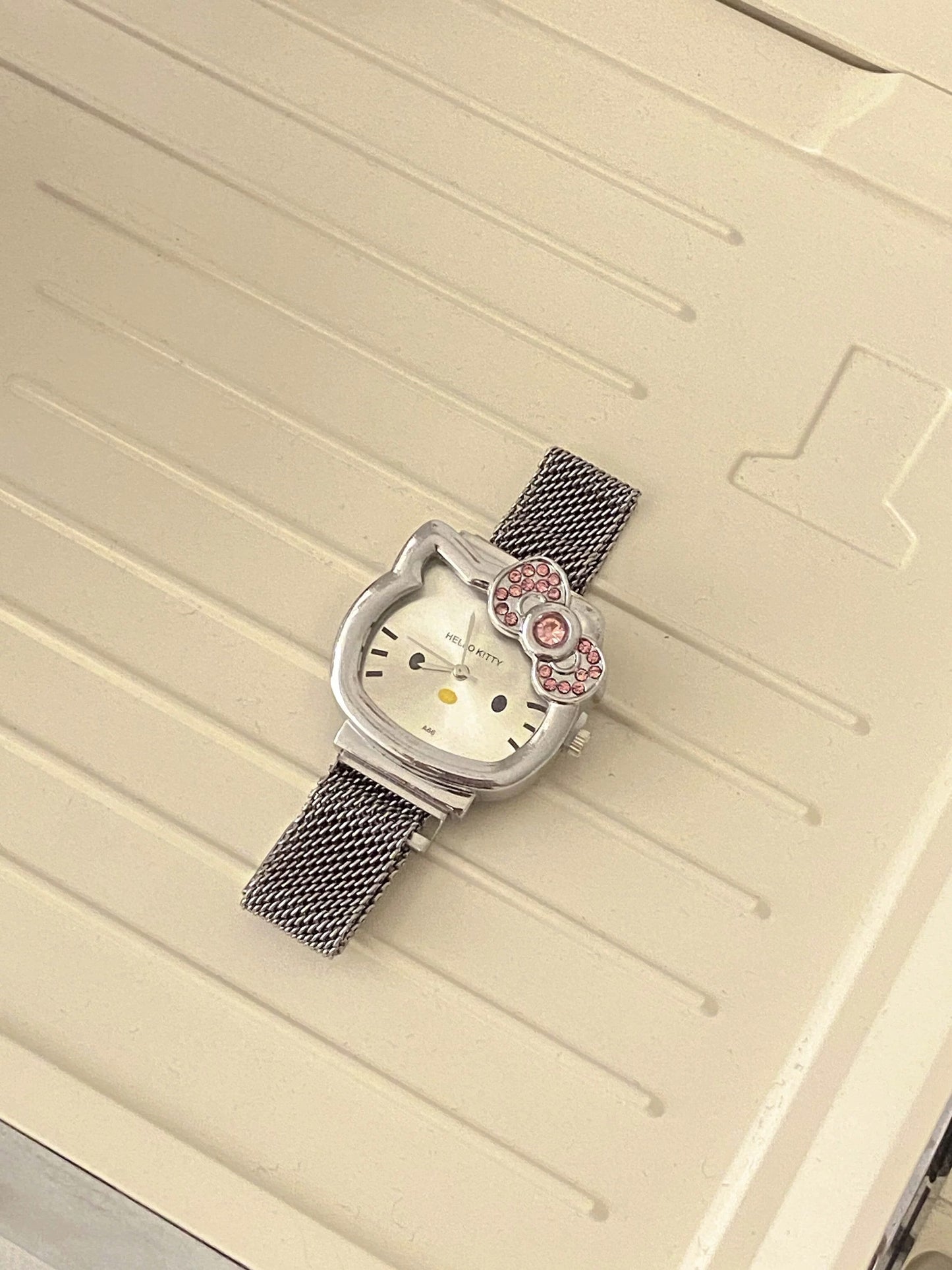 Timeless Silver Kitty Watch