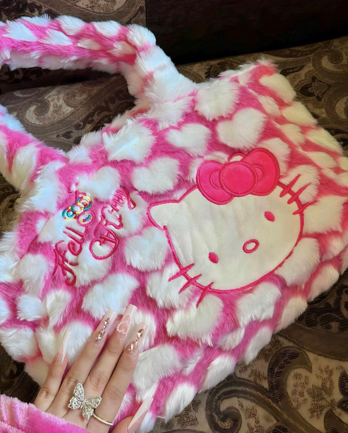 Fluff Kitty Charm Bag