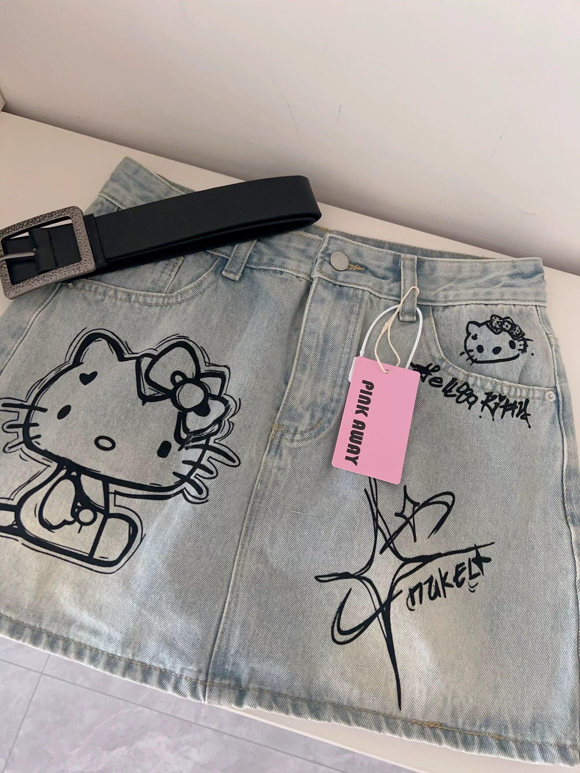 Grakitty Denim Skirt