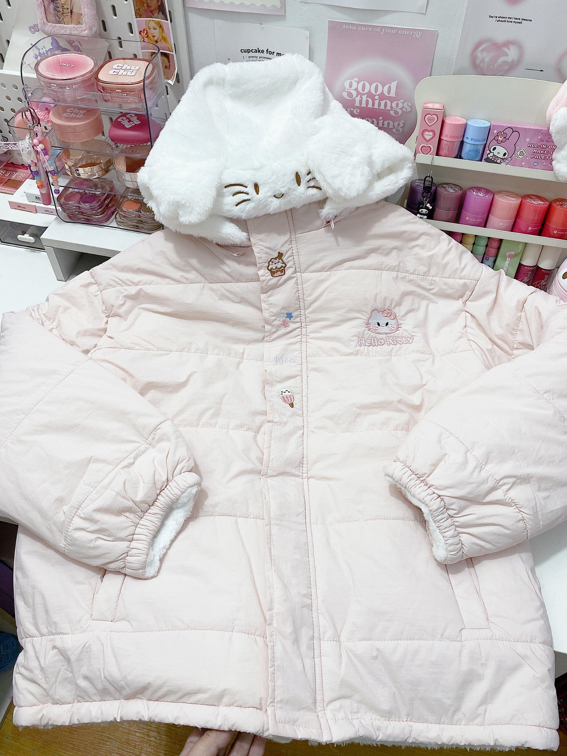 Pink Reversible Kitty Jacket