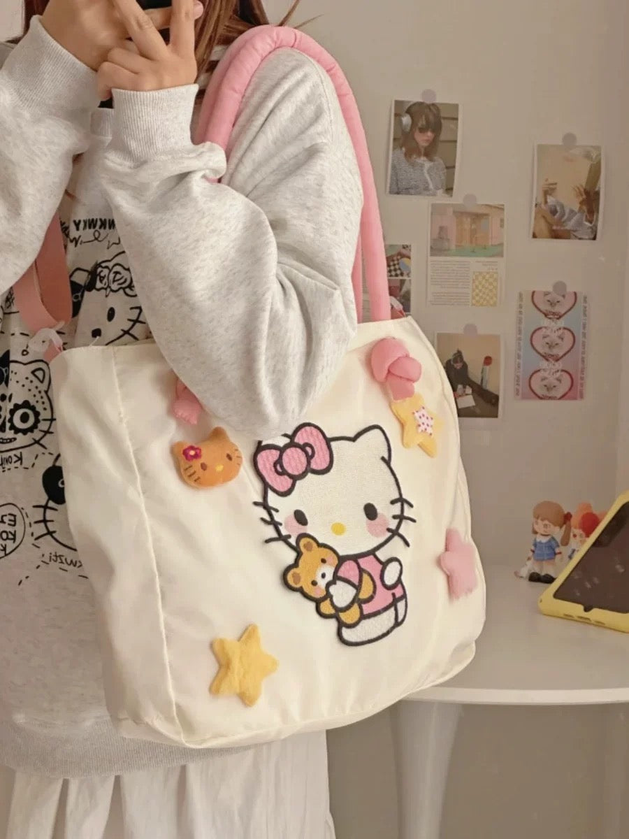 Kitty Cuddle Tote Bag