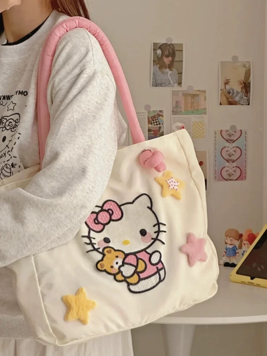 Kitty Cuddle Tote Bag