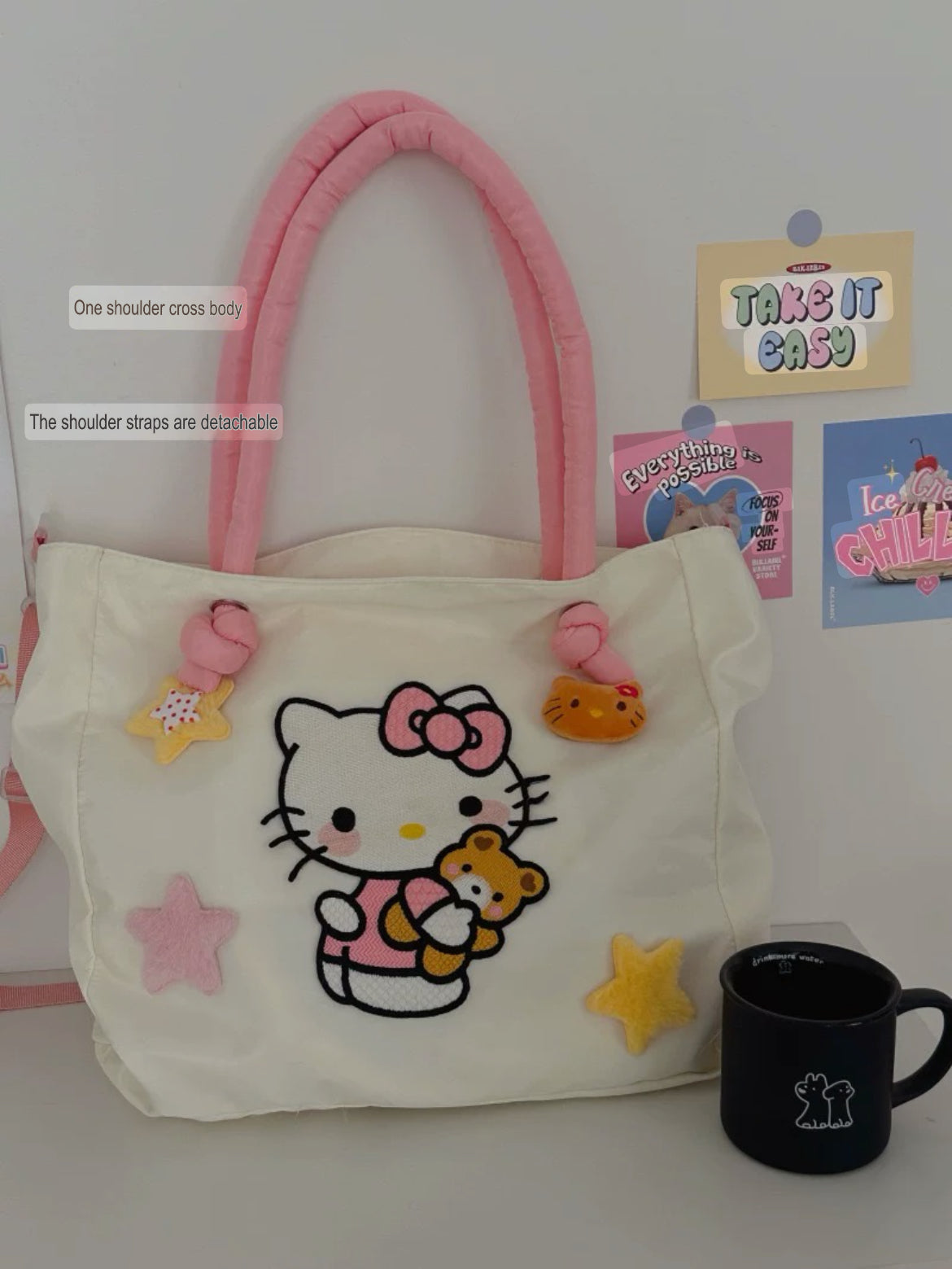 Kitty Cuddle Tote Bag