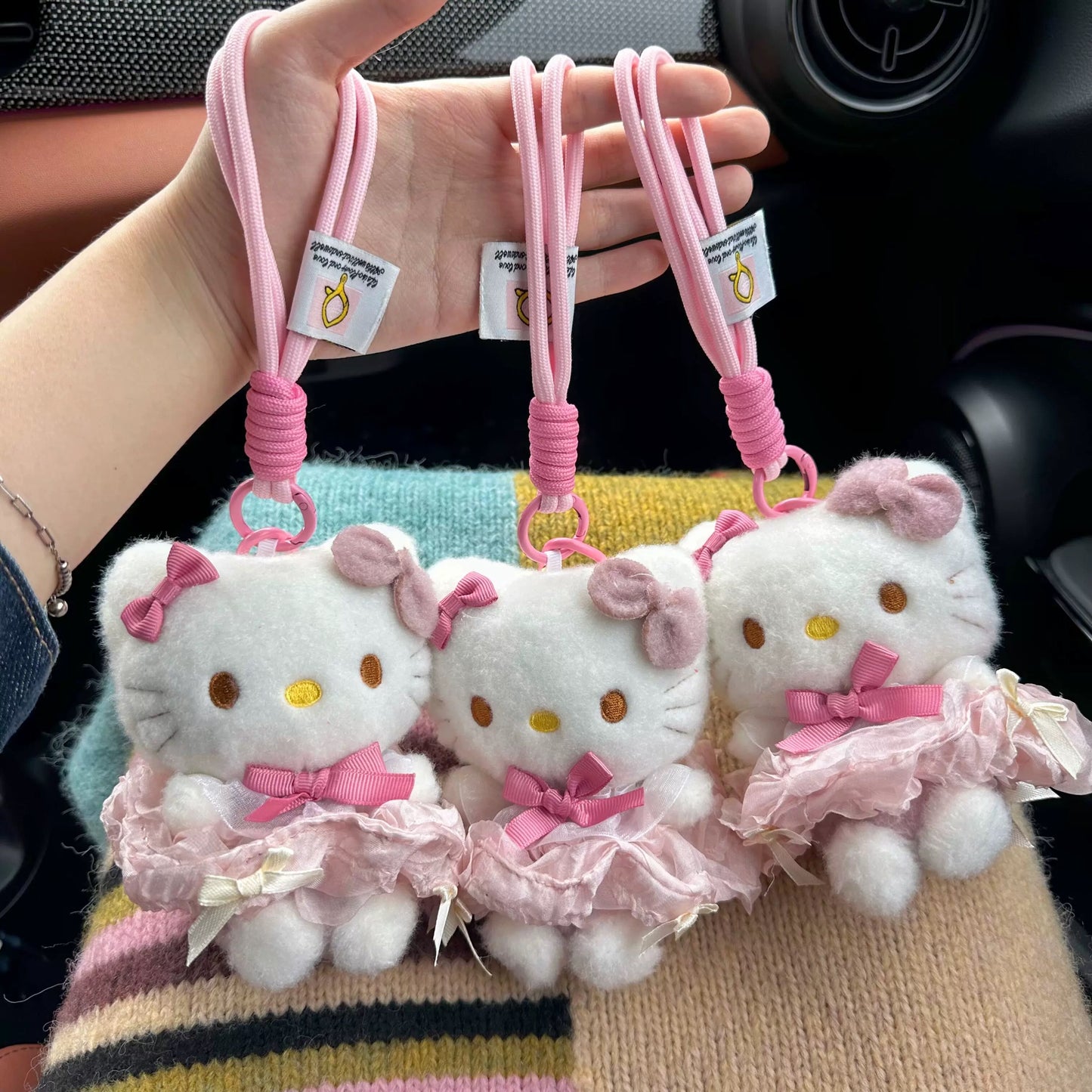 Kitty Ballet Plushie Keychain