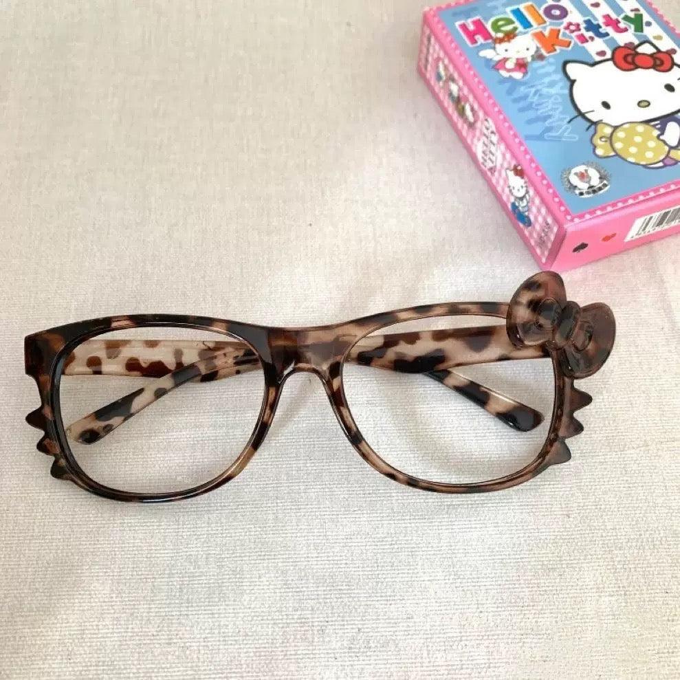 Leopard Kitty Fashion Glasses