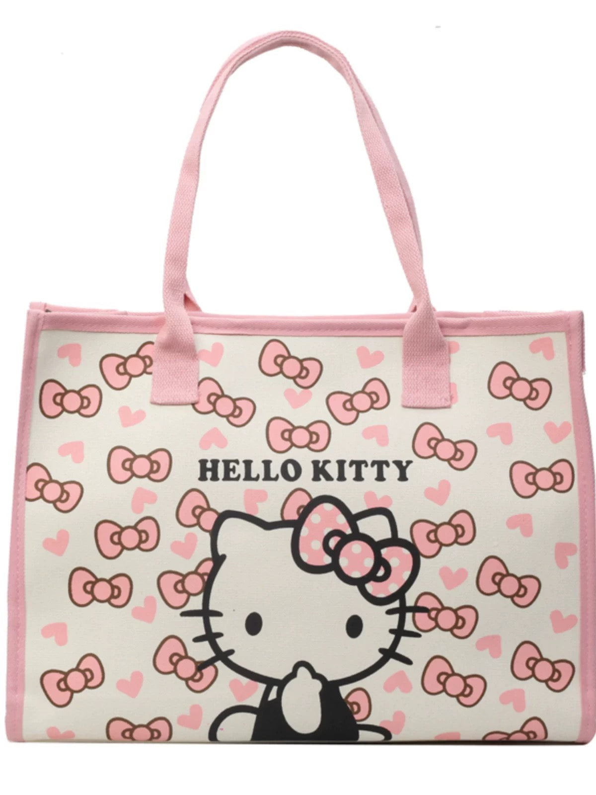 Kitty bow tote bag