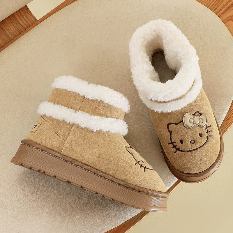 Cream Kitty Kozy Boots