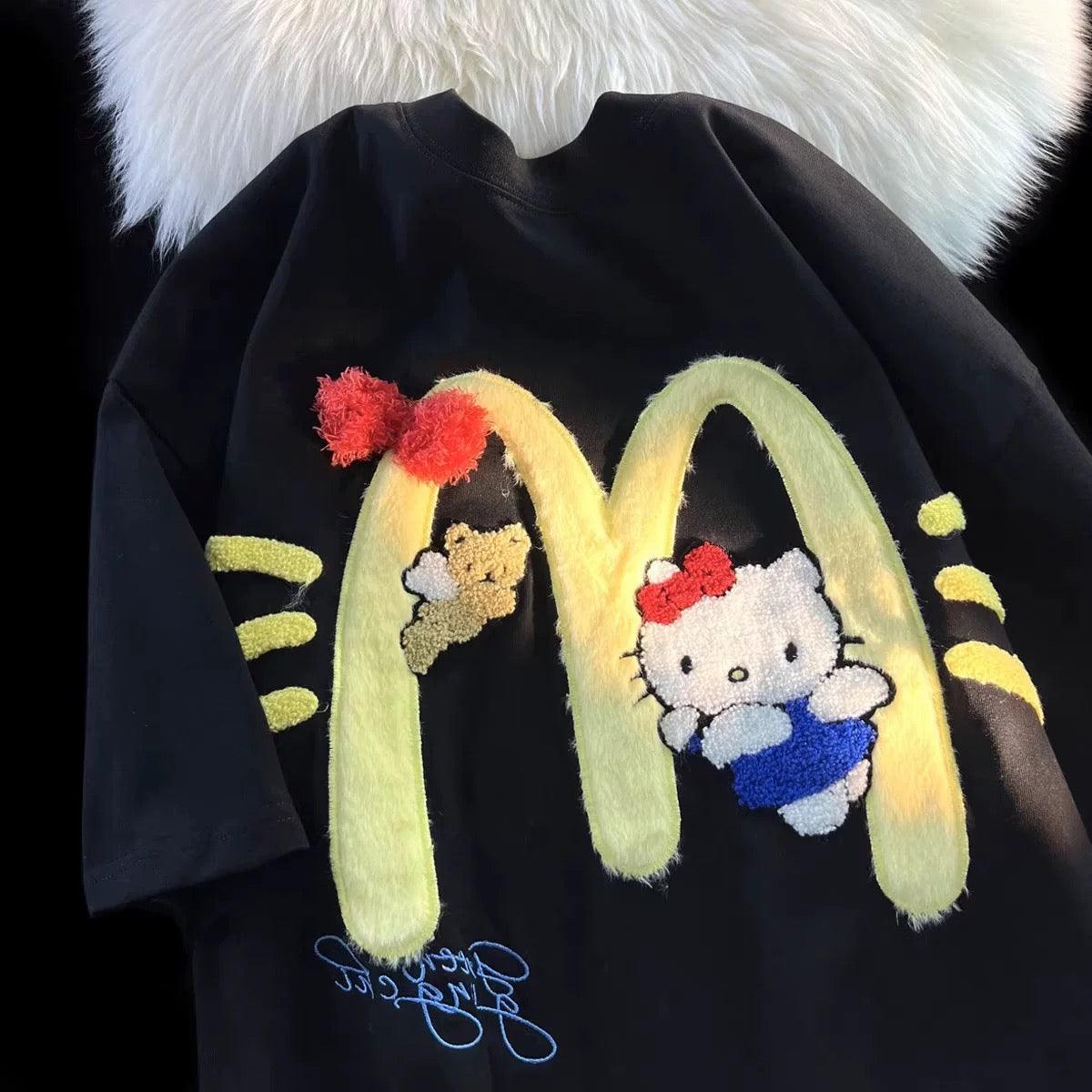 Kitty Golden Arches Tee ~ Black