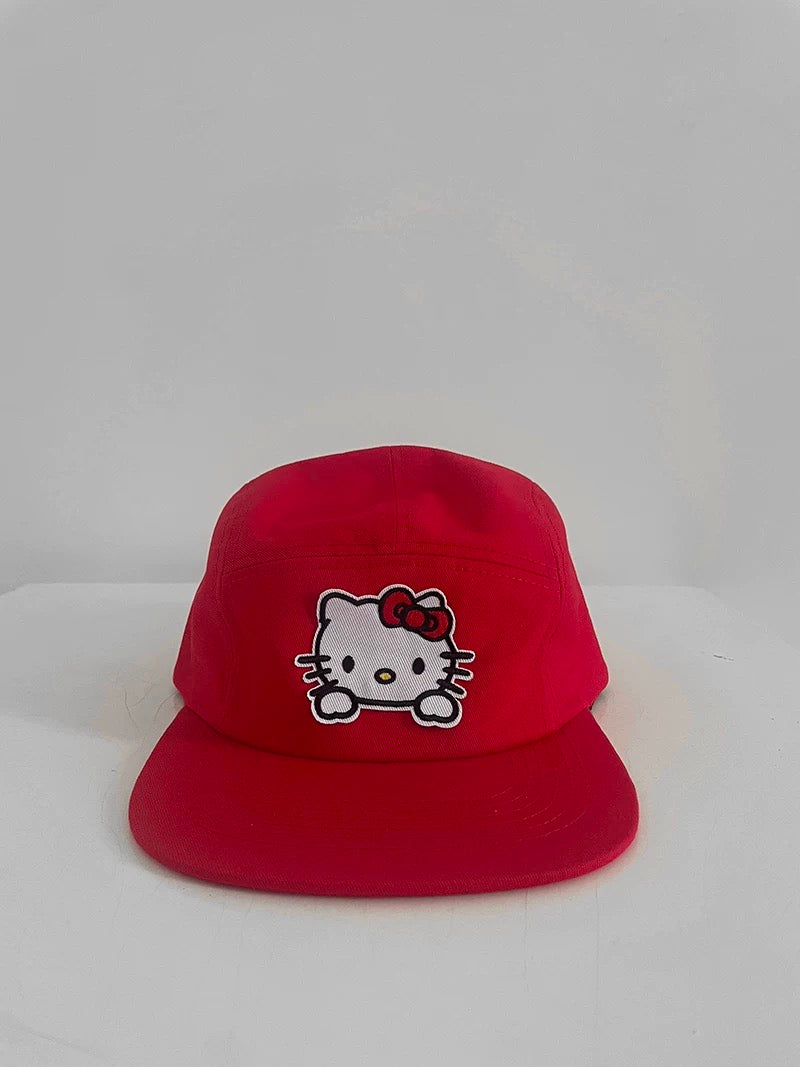 Red kitty emblem cap