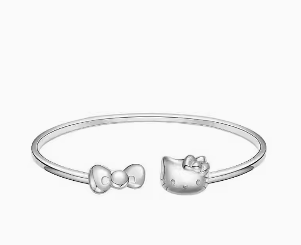 Hello Kitty Silver Bow Bracelet