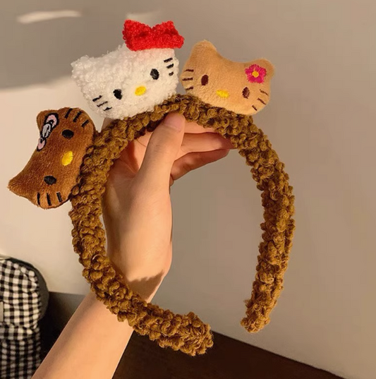 Brown Hello Kitty Character Headband