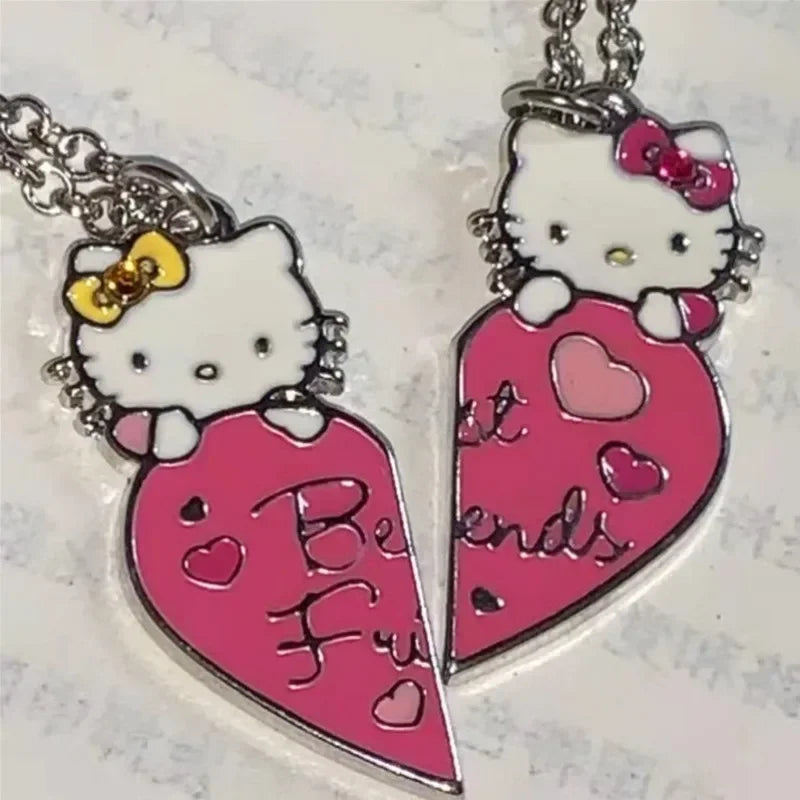 Hello kitty best friends necklace