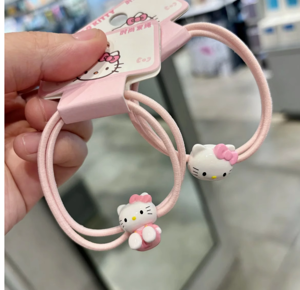 Pink Kitty Hair Tie